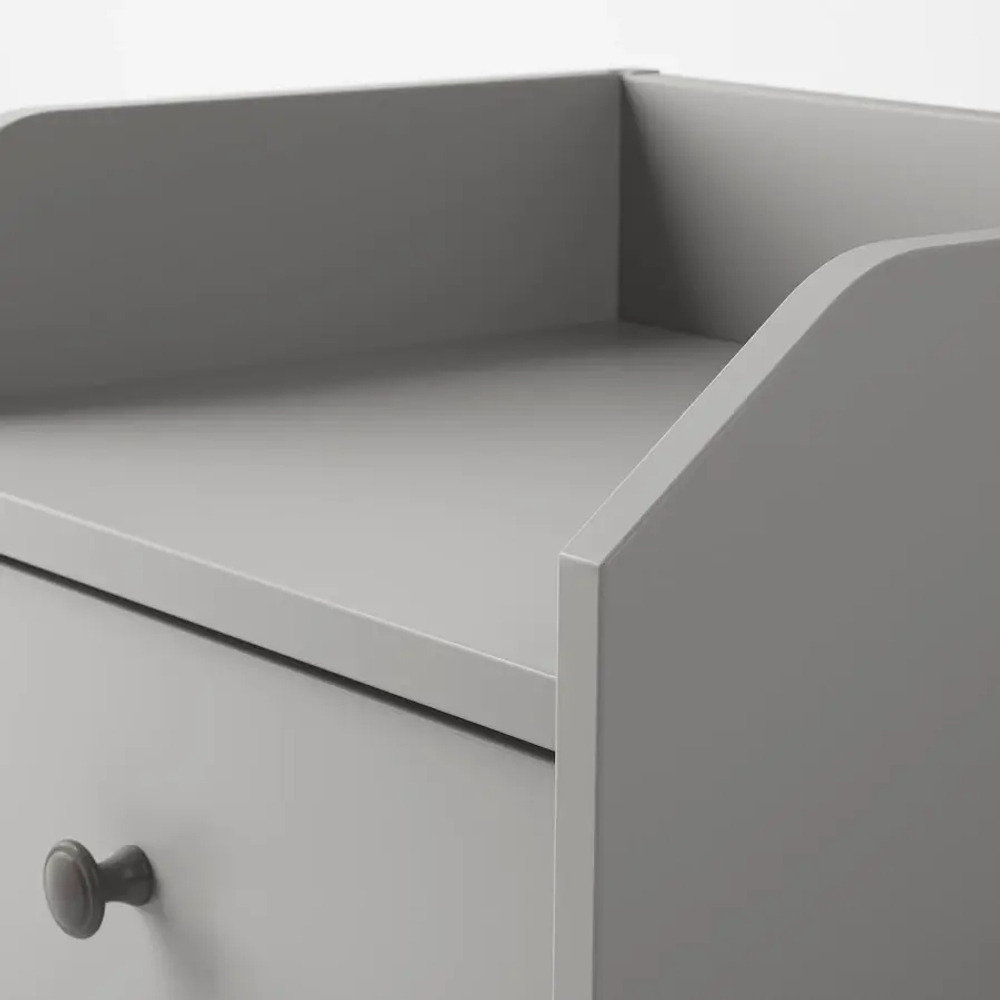 Тумба прикроватная - IKEA HAUGA, 40x36 см, серый ХАУГА ИКЕА