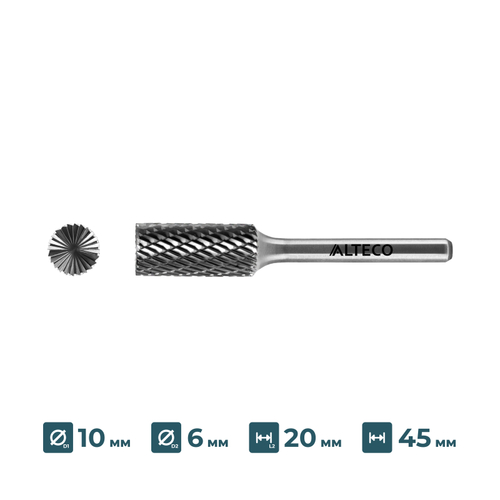 Борфреза по металлу ALTECO B 1020/6 MX