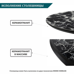 Обеденный стол ROLL CERAMIC black