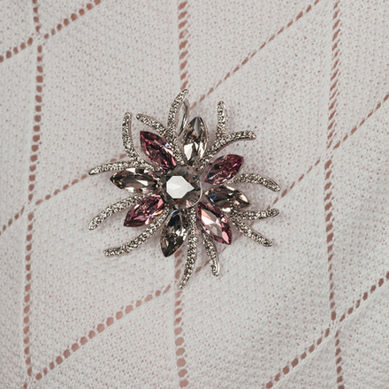 Брошь Fiore Luna Самоцвет Чешский горный хрусталь BR13756M V/S