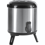 Термос с краном;сталь нерж.,алюмин.;8л;D=23,5,H=29см;металлич. (Цвет: серебристый)