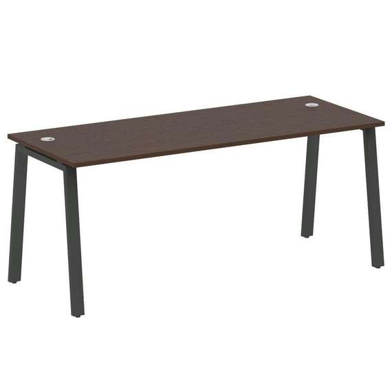 Metal System Стол письменный на А-образном м/к БА.СП-5 Венге Цаво/Металл Антрацит 1800*720*750