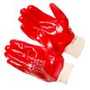 Перчатки Gward Ruby 100 с покрытием ПВХ красного цвета