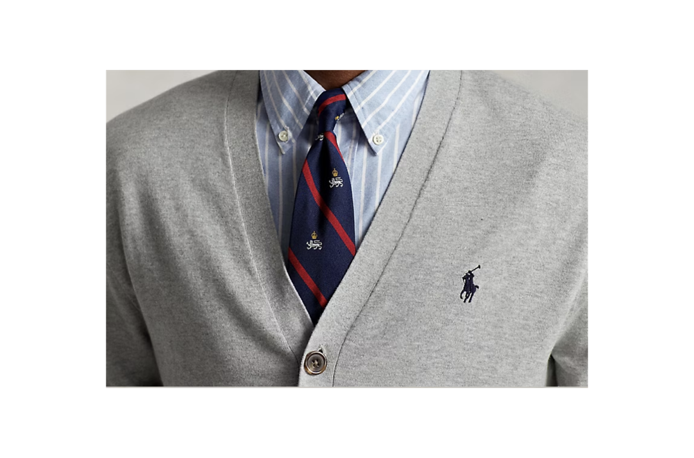 Кардиган из хлопка с V-образным вырезом Polo Ralph Lauren