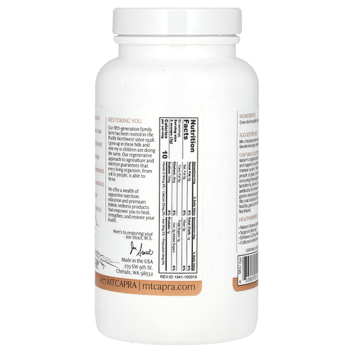 Mt. Capra, сухое молозиво из козьего молока, 174 г (6 унций)