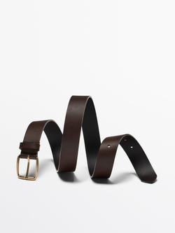 Massimo Dutti Кожаный ремень, коричневый