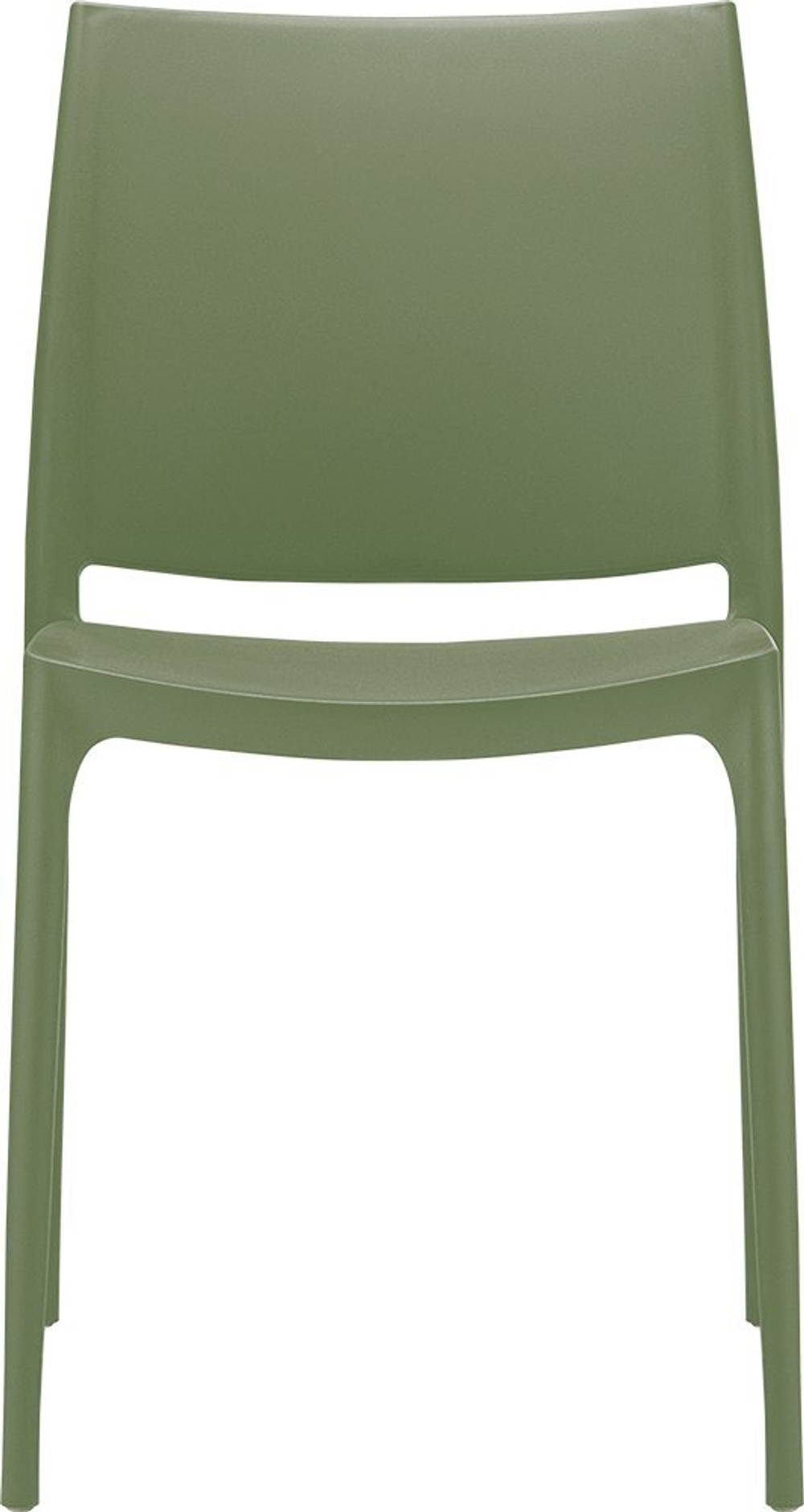 Стул пластиковый Siesta Contract Maya, оливковый