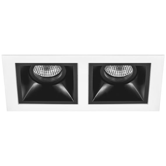 Комплект из светильников и рамки Lightstar Domino Quadro (214526+214507+214507) D5260707