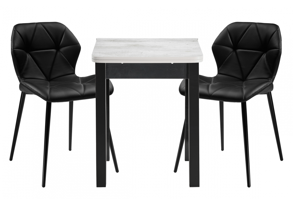 Обеденная группа Woodville Наирти черный, метрополитан грей