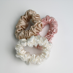 Набор резинок для волос "Medium" | молочно-белый, шампань, жемчужно-розовый