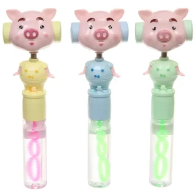 Мыльные пузыри «Стильный поросенок» 21 см (70 мл)