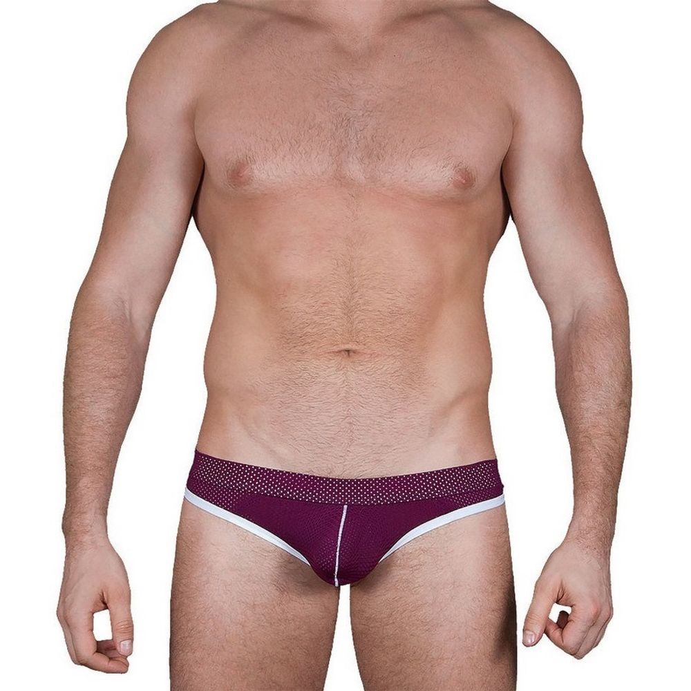 Мужские трусы стринги фиолетовые Sesmik Active