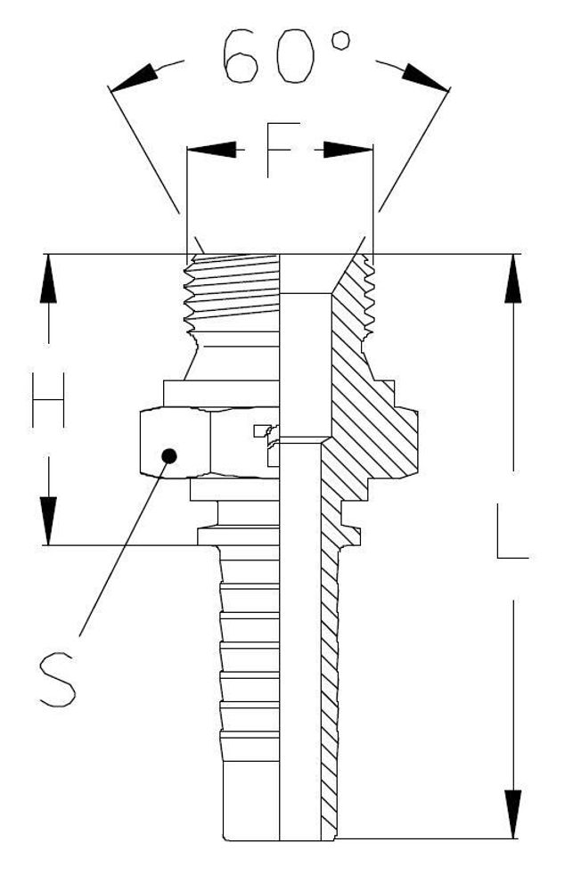 Фитинг DN 16 BSP (Ш) 3/4