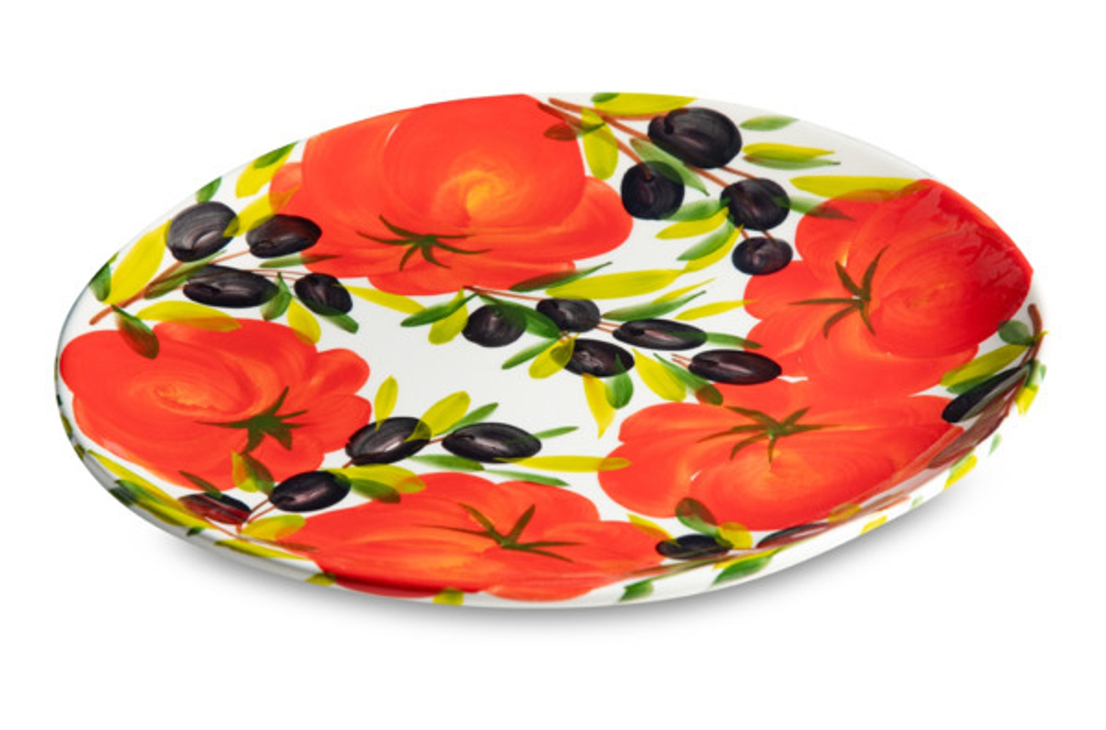Тарелка обеденная 28см Edelweiss Томаты и оливки