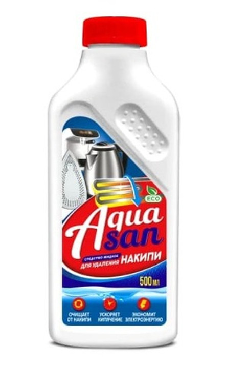 Средство жидкое для удаления накипи "AQUASAN" 500мл. Аквасан