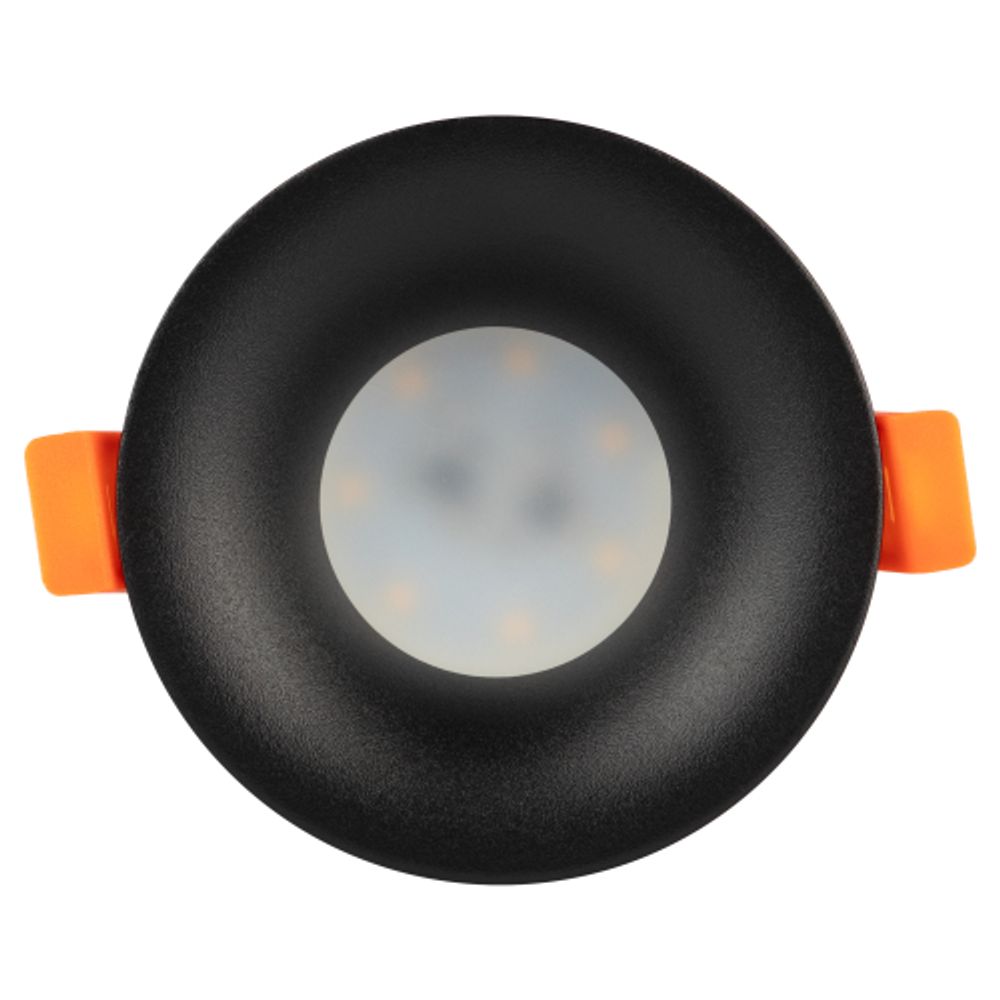 Светильник встраиваемый алюминиевый ЭРА KL96 BK под лампу MR16 GU5.3 черный | Алюминиевые встраиваемые светильники