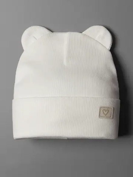 Шапка детская на осень с ушками