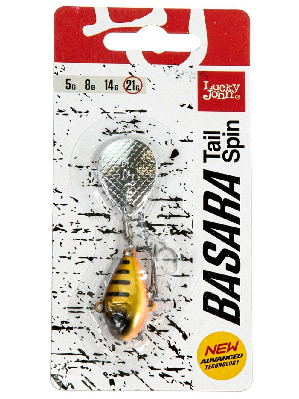 Тейл-спиннер Lucky John BASARA TAIL SPIN 21.0г 001 в блистере