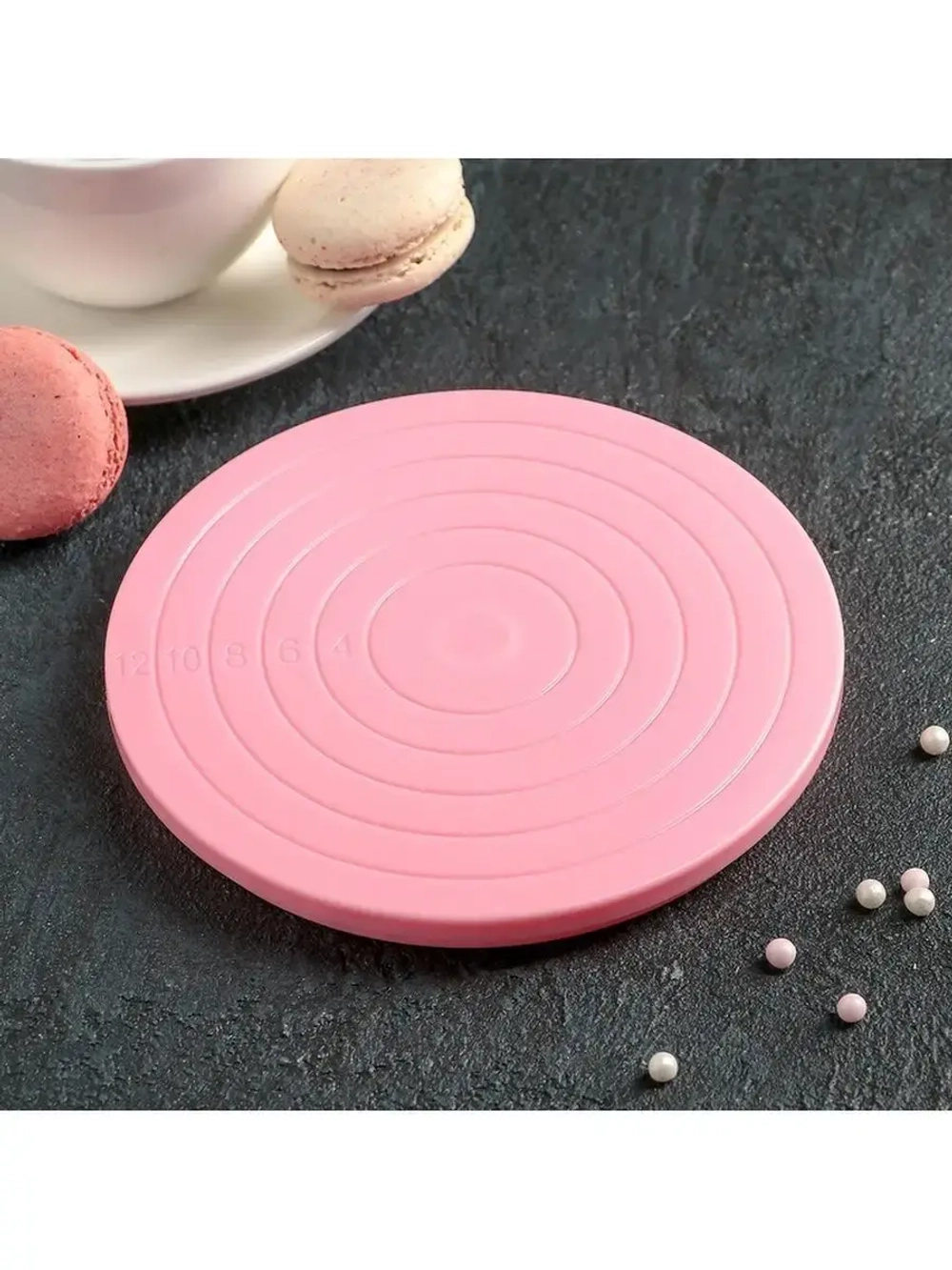 Мини-столик поворотный для декорирования 14 см