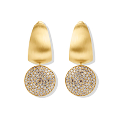 Серьги с бриллиантами Шампань, Эмаль, E0178-70/5