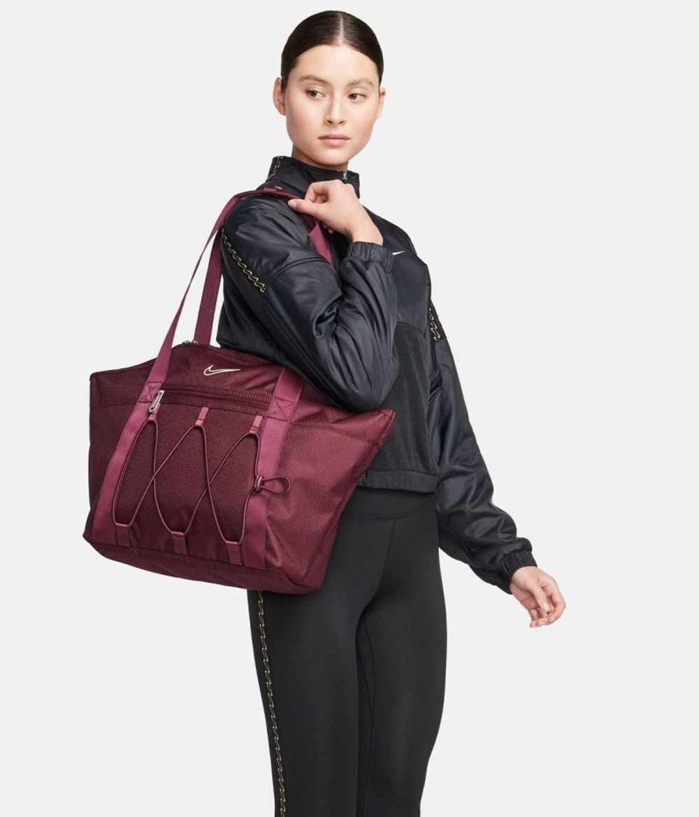 Сумка спортивная Nike One Training Tote Bag - night maroon/night maroon/guava ice