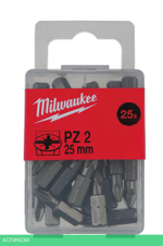 Бита Milwaukee PZ2 25мм 25шт (4932399590)