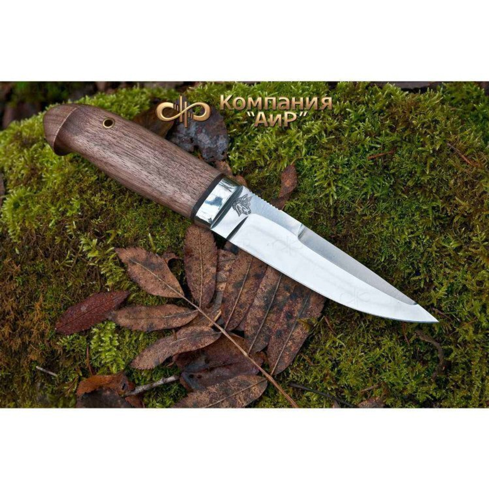 Нож АиР Хаски 95х18 орех