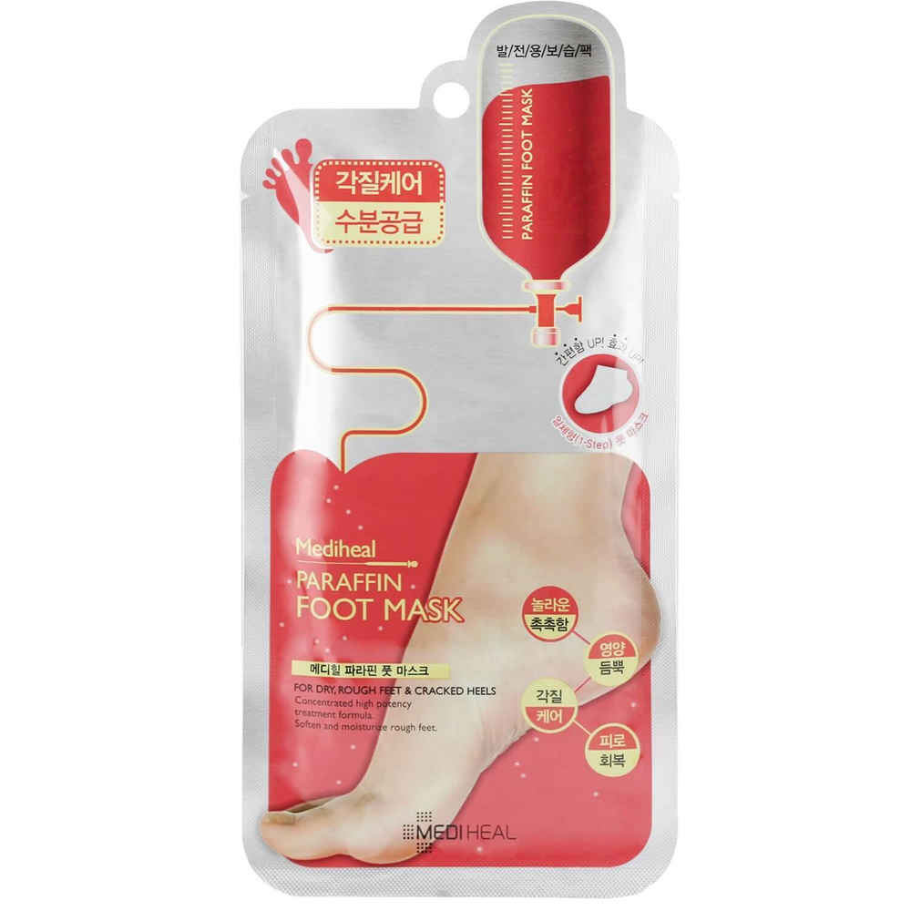 Маска-носочки для ног парафиновая Mediheal Paraffin Foot Mask, 9 мл * 2 шт.