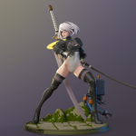 Андроид Йорха 2B Ниер: Автомата Фигурка