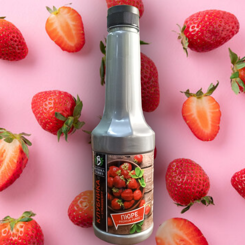 Пюре BOTANIKA незамороженное КЛУБНИКА 1л