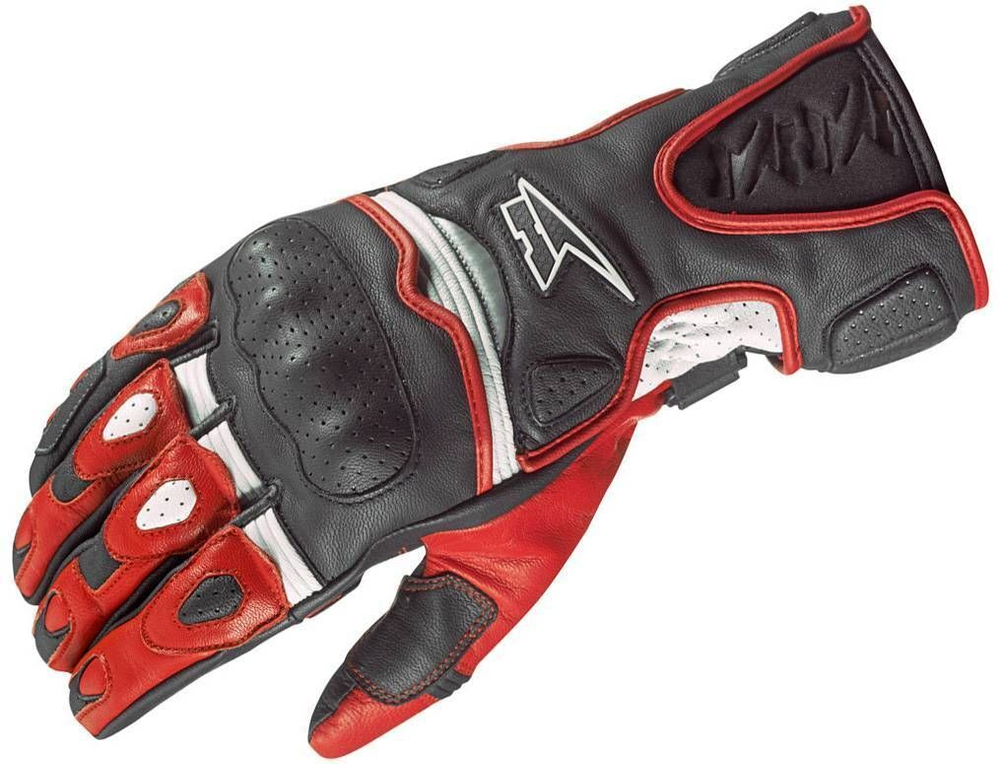 Мотоперчатки AXO Fight BLK/WHT L (Черный-белый)