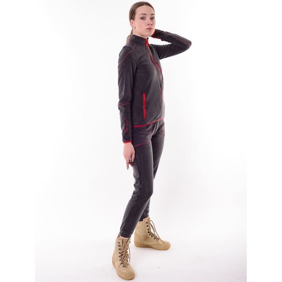 Костюм "Рич" жен (т.серый/красн)