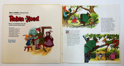 Винтажная виниловая пластинка LP Сказка Робин Гуд Дисней Story And Songs From Robin Hood (На английском языке) (USA 1973)