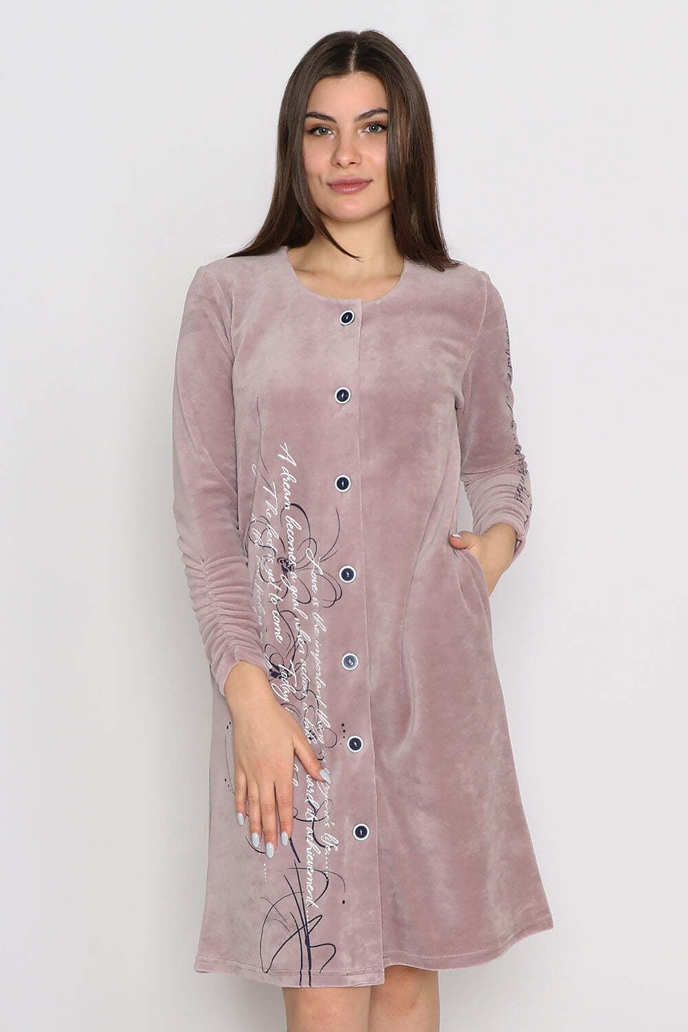 Халат "АЗАЛИЯ" модель Х 134 велюр