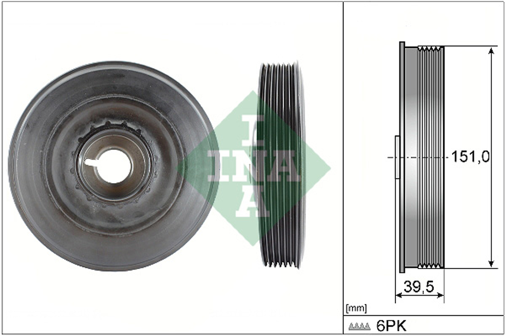 INA - 544009010-INA - Belt Pulley, crankshaft