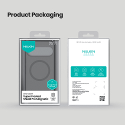 Чехол серый тонированный c MagSafe для Google Pixel 10 Pro XL, серия Super Frosted Shield Pro Magnetic (Clear version) от Nillkin