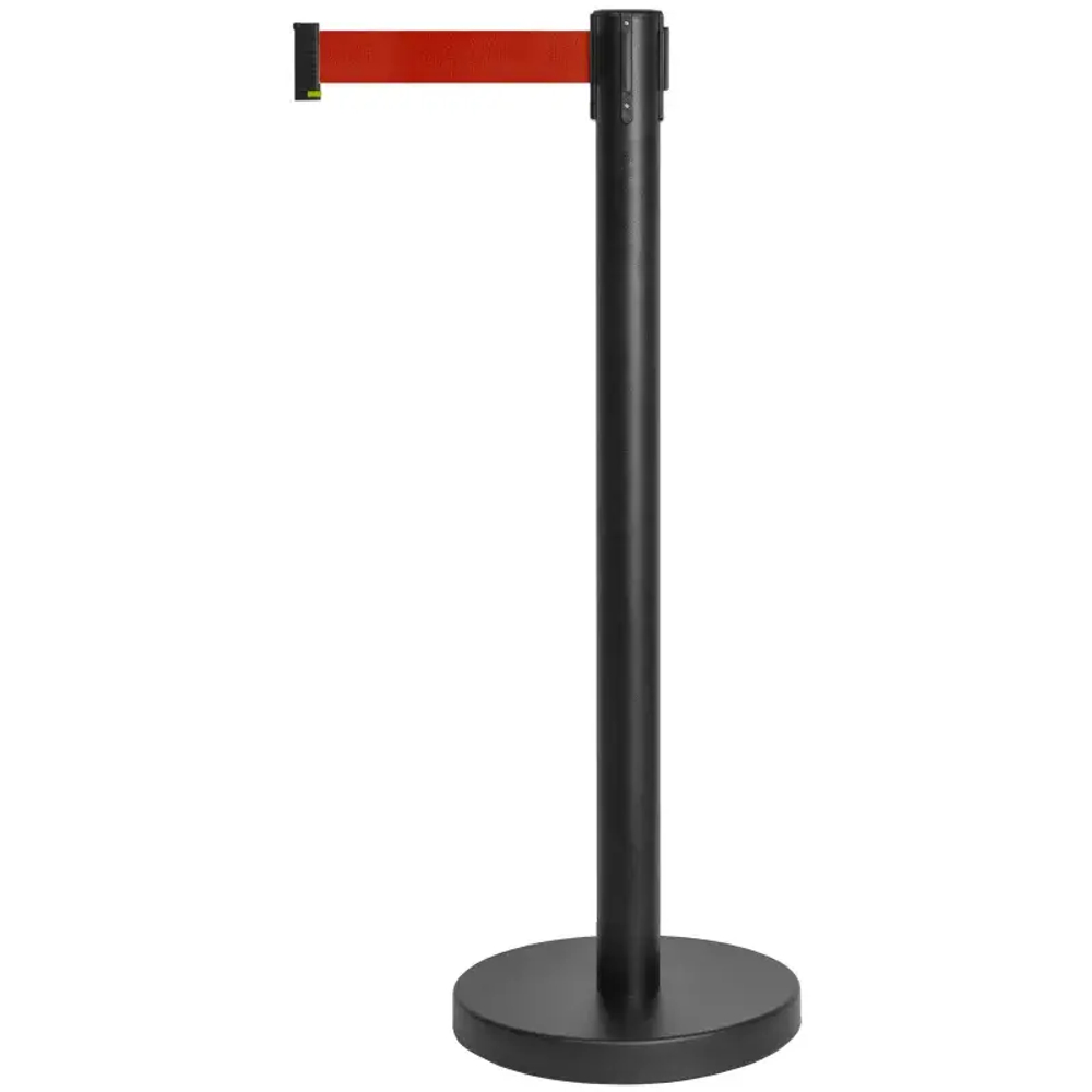 Стойка ограждения Alt с вытяжной лентой 5м. сталь окрашенная красный