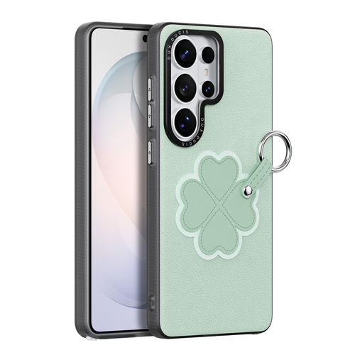 Чехол зеленого цвета для Samsung Galaxy S26 Ultra, серия Luvy Series Case (со съемным ремешком) от Dux Ducis