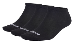 Теннисные носки Adidas Thin Linear Low-Cut Socks 3P - черный