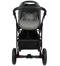 Детская коляска Alis Alvaro F 3 в 1 Al 02 т.серый+св.серый+желтая кожа