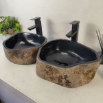 Раковина из речного камня ПАРА! RS-65334 40*35*15 0865