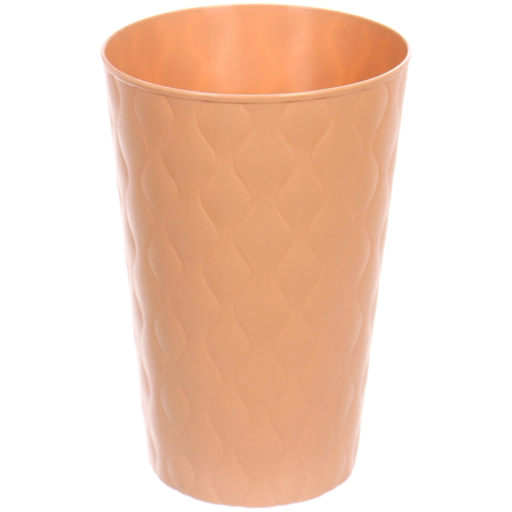 Стакан пластиковый 400мл «Волна» в наборе 4шт, микс цветов