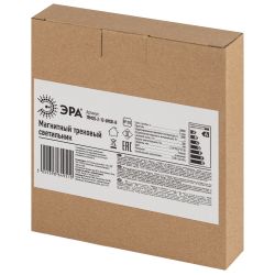 Магнитный трековый светильник ЭРА TRM20-2-12-6W3K-B для системы NOVA 48V 6Вт 3000К заливающий свет черный