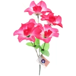 Цветы искусственные 30см «Цветочная фантазия» 5 цветков розово-белые