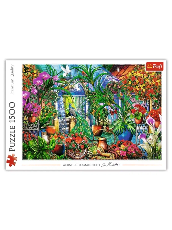 Пазлы для детей и взрослого 1500 элементов Таинственный сад