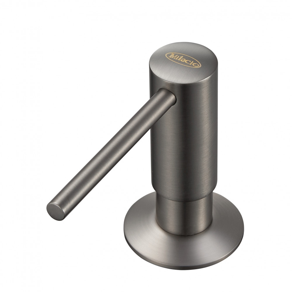 Дозатор для моющего средства MILACIO Ultra MC.931.GM вороненая сталь