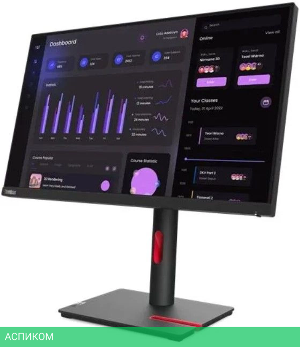 Монитор Lenovo 23.8" ThinkVision T24i-30