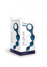 Анальные силиконовые шарики Moons (кобальт) (Цвет: кобальт)