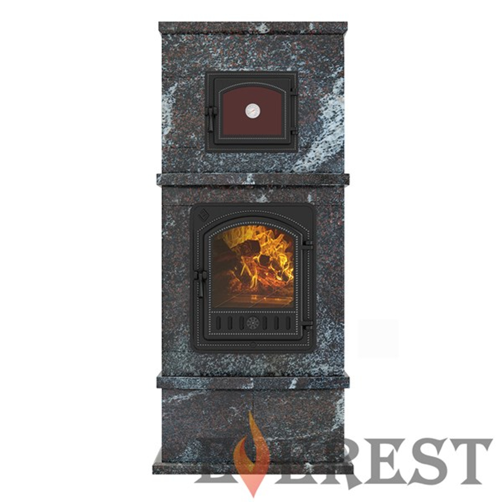 Печь-камин с духовкой EVEREST «KORELA» Амфиболит
