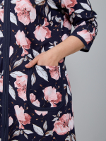 Халат Х-262/синий-кораллорхидея